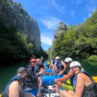 Gruop enjoying summer in Croatia during rafting on Cetina Split Gruop enjoying summer in Croatia