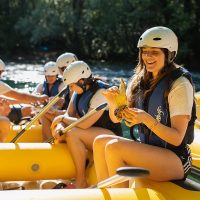Discovering soparnik, traditional dalmatian meal, on a pause of rafting tour on Cetina near Omiš