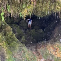Cave exploring on rafting tour Cave exploring on a Rio rafting tour
